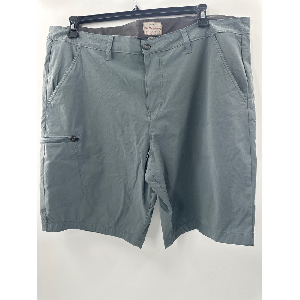 Weatherproof Vintage‎ Mens Gray Utility Performance Cargo Shorts Size 40 Gray